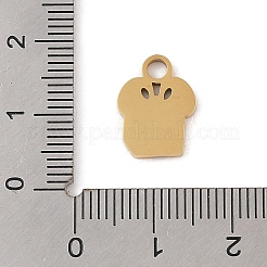 Christmas Theme Ion Plating(IP) 304 Stainless Steel Enamel Charms&nbsp;STAS-Z083-08G-06