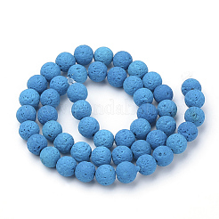 Synthetic Lava Rock Beads Strands&nbsp;G-S277-6mm-07