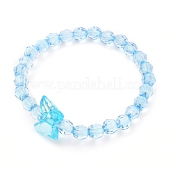 Transparent Acrylic Beads Kids Bracelets&nbsp;BJEW-JB05537