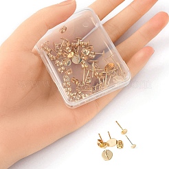 40Pcs 4 Size 304 Stainless Steel Stud Earring Findings&nbsp;STAS-YW0001-55
