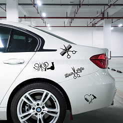 8 Sheets 4 Styles PET Waterproof Car Stickers&nbsp;STIC-GF0001-10C