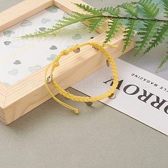 Waxed Polyester Cord Braided Bead Bracelets&nbsp;BJEW-JB05762-05