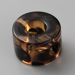Leopard Print Acrylic European Beads&nbsp;MACR-FZC0001-02C