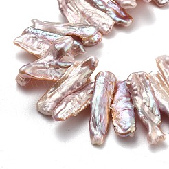 Natural Baroque Keshi Pearl Beads Strands&nbsp;PEAR-P064-03D-02A