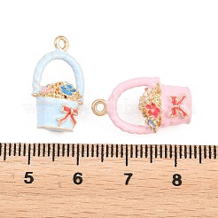 Alloy Enamel Pendants&nbsp;ENAM-D320-03B