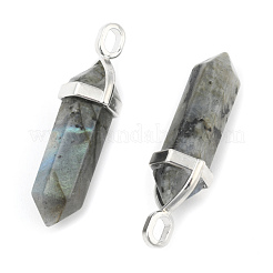 Natural Labradorite Double Terminated Pointed Pendants&nbsp;G-F295-05N