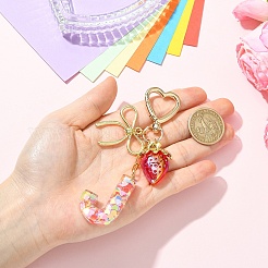 Alloy & Resin Pendant Decorations&nbsp;HJEW-YW00401-02