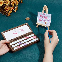 Wood Magnetic Flip Top Paintbox&nbsp;AJEW-WH0348-685