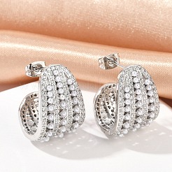 Brass Stud Earrings&nbsp;KK-U058-68P