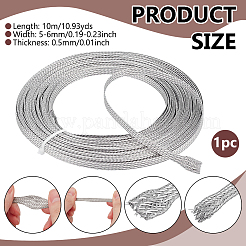 304 Stainless Steel Wire Braided Strap&nbsp;STAS-WH0044-114A