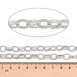 304 Stainless Steel Textured Rolo Chains&nbsp;CHS-C022-02P