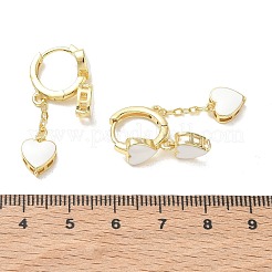 Brass Hoop Dangle Earrings&nbsp;KK-CBA98BA-06G-D