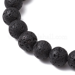 Natural Lava Rock Stretch Bracelets&nbsp;BJEW-JB11095-03