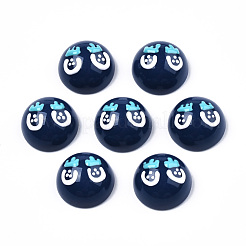 Opaque Resin Enamel Cabochons&nbsp;CRES-N031-018