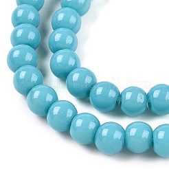 Opaque Solid Color Glass Beads Strands&nbsp;LS-GLAA-T032-P4mm-13A