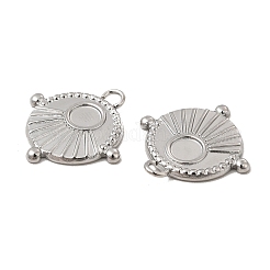 Non-Tarnish 304 Stainless Steel Pendant Cabochons Settings&nbsp;STAS-A070-09P