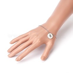 Brass Real Platinum Plated Cable Chains Bracelets&nbsp;BJEW-JB03974