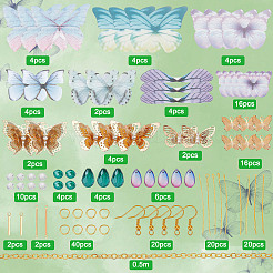 DIY Butterfly Earring Making Kit&nbsp;DIY-SC0020-33