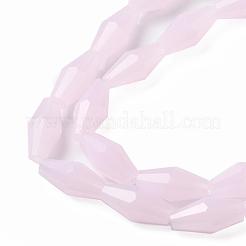 Imitation Jade Glass Beads&nbsp;GLAA-P001-07B-01