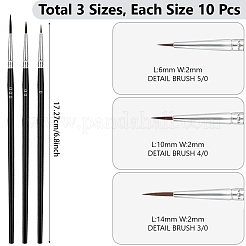 Nylon Nail Art Liner Brush&nbsp;MRMJ-WH20001-06