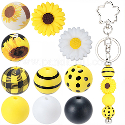 84Pcs Silicone Focal Beads&nbsp;SIL-BM0001-08