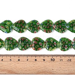 Handmade Millefiori Glass Beads Strands&nbsp;LAMP-T021-29E