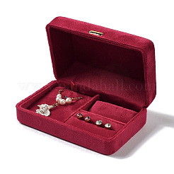 Rectangle Iron Covered with Velvet Jewelry Set Storage Boxes&nbsp;CON-K002-07A