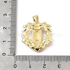 Brass Enamel Pendants&nbsp;KK-Q066-30G