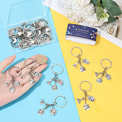 20Pcs Alloy Baseball & Solfball Gloves & Keychains&nbsp;KEYC-SC00034