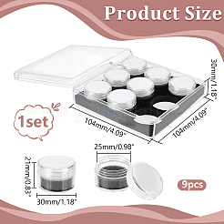 9Pcs Column Plastic Containers for Diamond&nbsp;CON-WH0095-133B