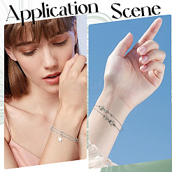 5Pcs 5 Styles Alloy Multi-strand Bracelets for Women&nbsp;BJEW-SC0001-58