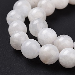 Natural Rainbow Moonstone Round Beads Strands&nbsp;G-P088-57-8mm
