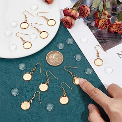 Blank Dome Dangle Earring Making Kit&nbsp;DIY-UN0005-22
