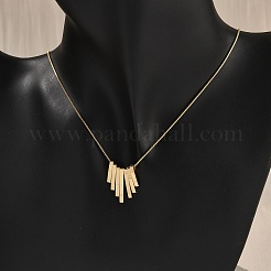 304 Stainless Steel Tassel Pendant Necklaces&nbsp;NEJW-V001-13G