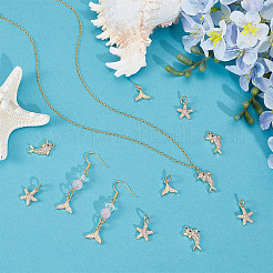 12Pcs 3 Styles Brass Pave Clear Cubic Zirconia Pendants&nbsp;KK-NB0004-11