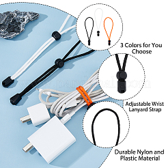 3Pcs 3 Colors Nylon Scuba Diving Snorkeling Adjustable Wrist Lanyard Strap&nbsp;FIND-FH0008-42