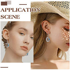 DIY Initial Alphabet Alloy Dangle Earrings Making Kit&nbsp;DIY-SC0024-99