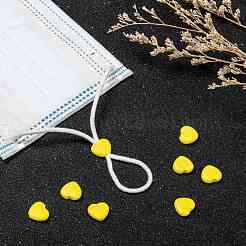 Heart PVC Plastic Cord Lock for Mouth Cover&nbsp;KY-D013-04C