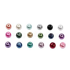 18 Colors Glass Pearl Beads&nbsp;HY-JP0004-6mm-02