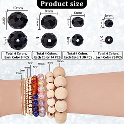508Pcs 16 Styles Opaque Solid Color Glass Beads Strands&nbsp;EGLA-PH0001-52