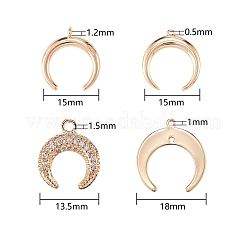 16Pcs 4 Style Brass Pendants&nbsp;KK-SZ0001-47