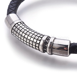 Leather Braided Cord Bracelets&nbsp;BJEW-E350-03A
