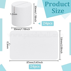 24Pcs Column Wood Note Pad Holder&nbsp;AJEW-BC0009-95B
