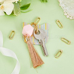 6Pcs Brass Spring Gate Rings&nbsp;KK-SC0003-85