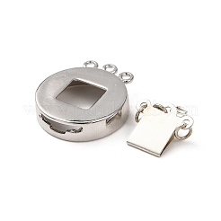 Brass Box Clasps Findings&nbsp;KK-H002-65P