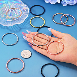 20Pcs 5 Colors Iron Rings&nbsp;FIND-TA0011-03