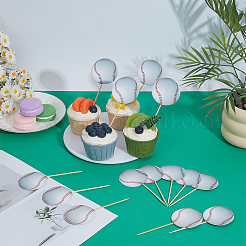 12Pcs Paper Cake Toppers&nbsp;DIY-CN0003-88
