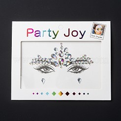 Acrylic Face Gems Stickers&nbsp;MRMJ-F014-02