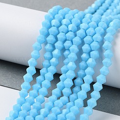 Opaque Solid Color Imitation Jade Glass Beads Strands&nbsp;EGLA-A039-P4mm-D12