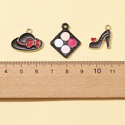 16Pcs 8 Style Rack Plating Alloy Enamel Pendants&nbsp;ENAM-FS0001-40